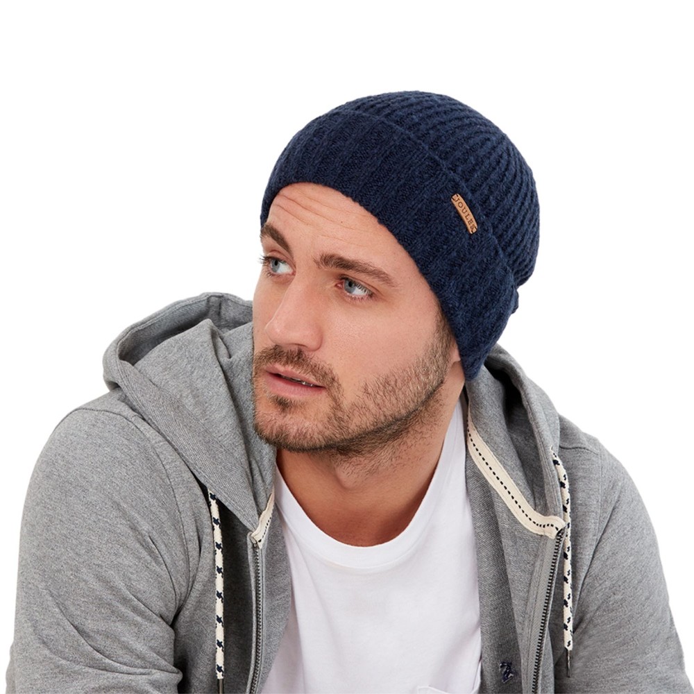 Mens Bamburgh Knitted Hat French Navy