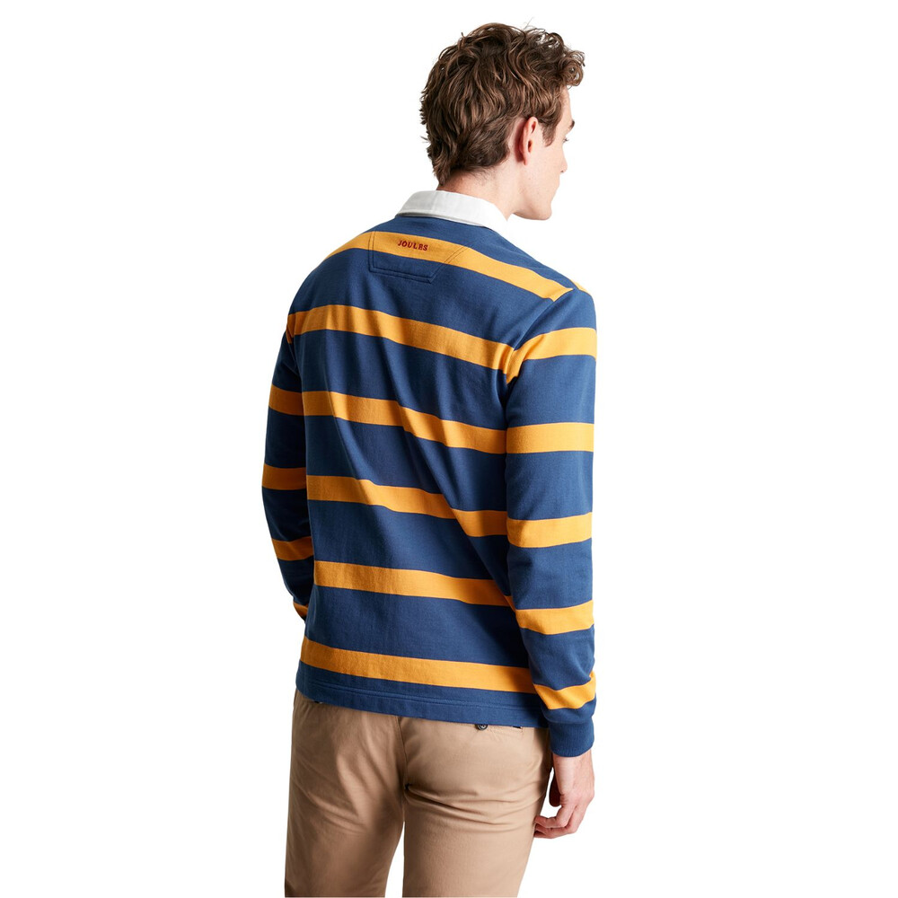 Mens Onside Rugby Shirt Blue Yellow Stripe