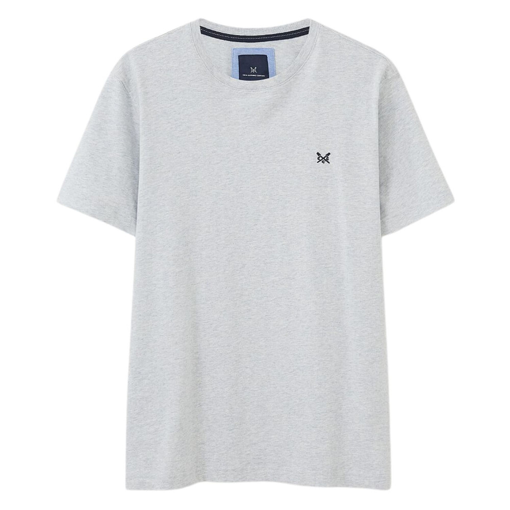 Crew Clothing Classic Crew Neck Tee Ice Grey Marl