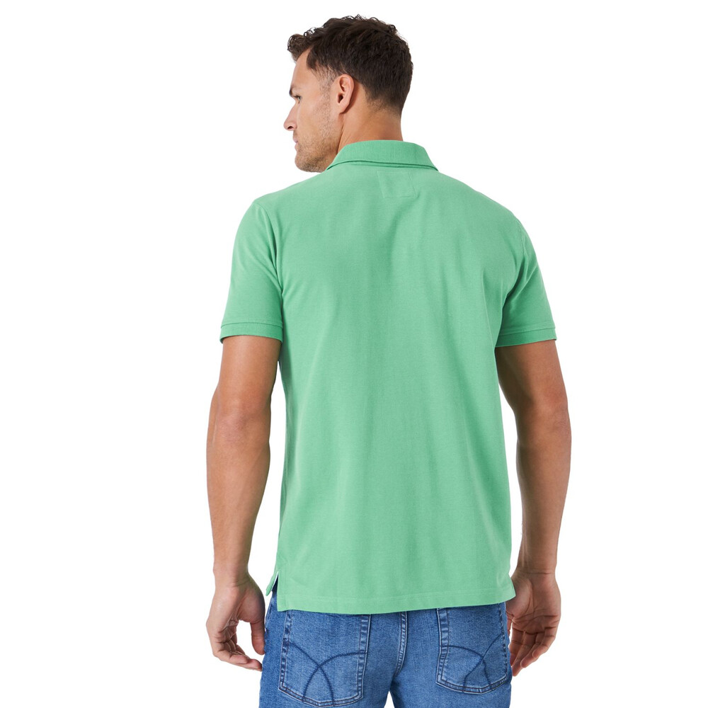 Classic Pique Polo Shirt Green Space