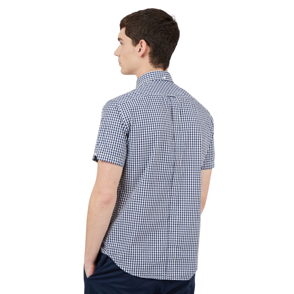 Signature Core Gingham Shirt Dark Blue