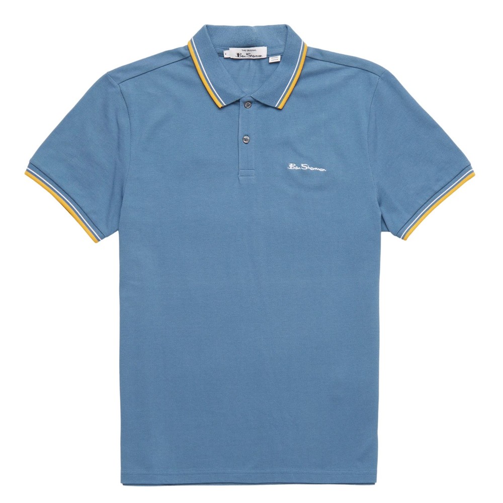 Signature Polo Shirt Blue Shadow