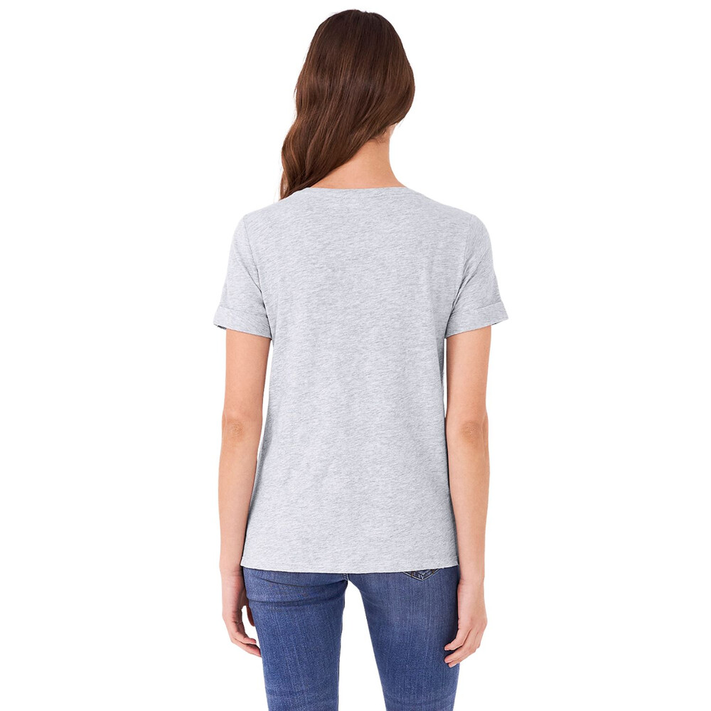 Womens Perfect Crew Slub T-Shirt Grey Marl