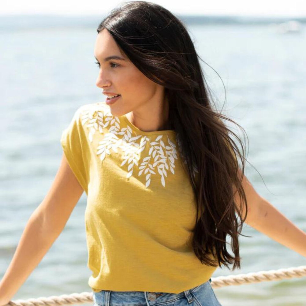 Womens Zoe Tee Yellow