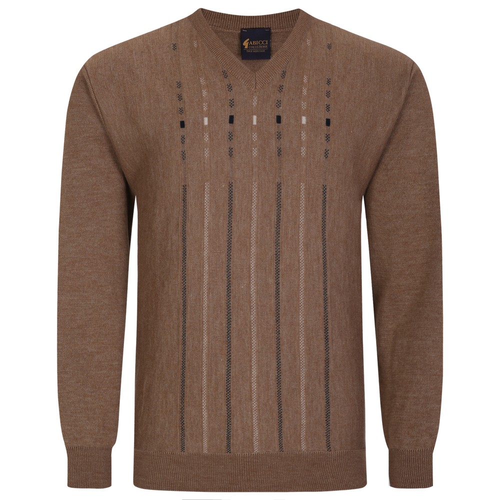 thumbnail image 2 of Women's Chunky Cable Knit V-Neck Jumper - Long Sleeve Oversized Top (Various Colors) 2 of 4