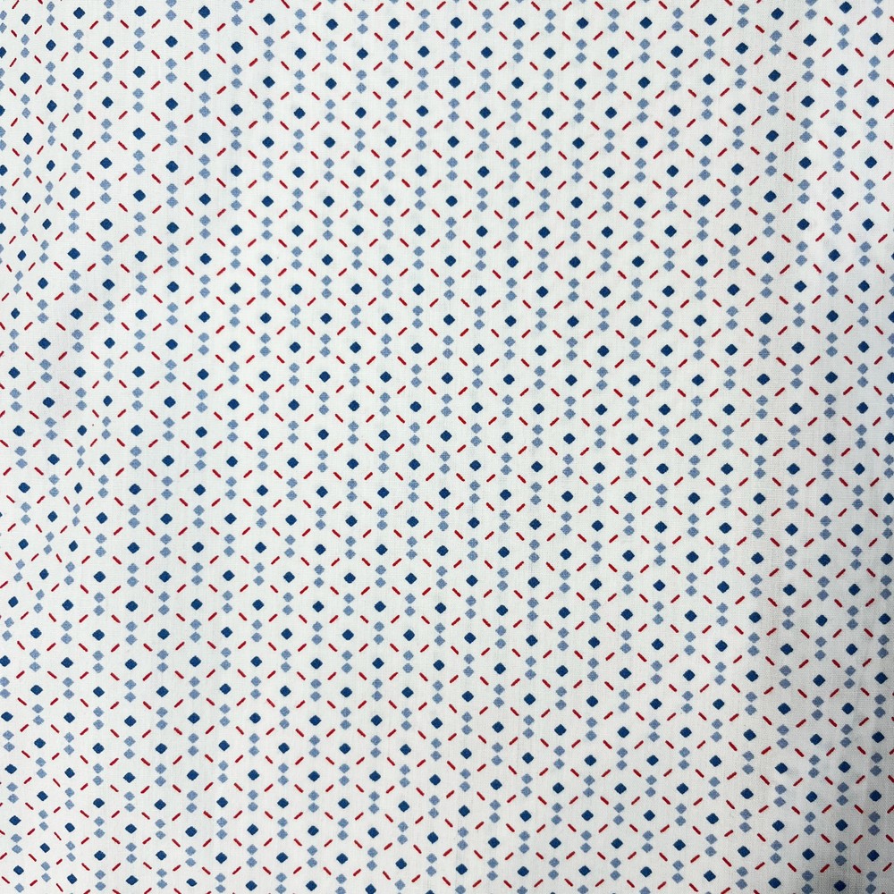 Geo Print Short Sleeve Shirt Red