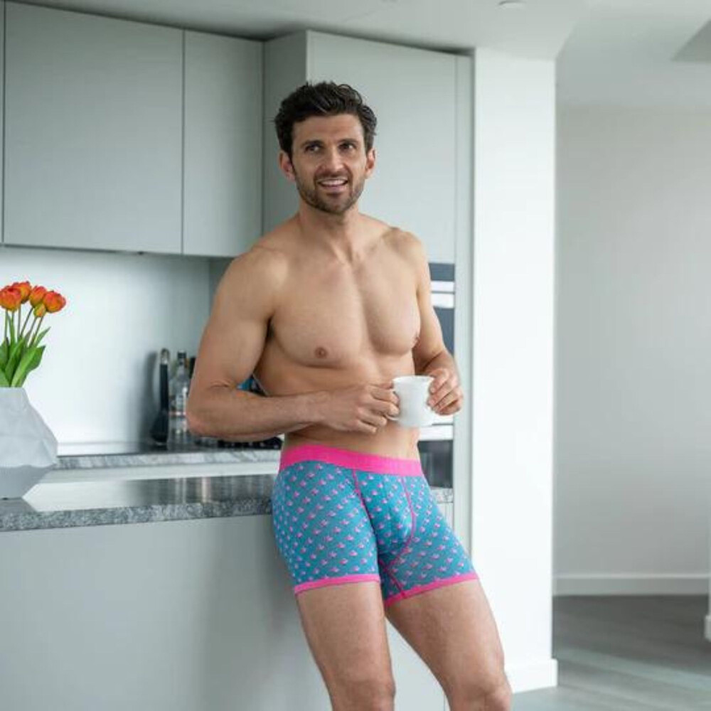 Flamingo Bamboo Boxers Pink Band