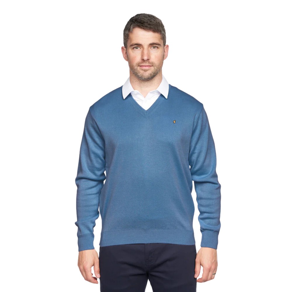 Jumpers - K01 Classic V Neck Denim