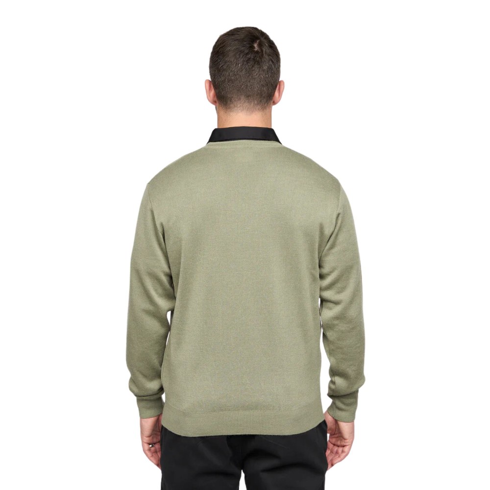 Jumpers - K01 Classic V Neck Olive