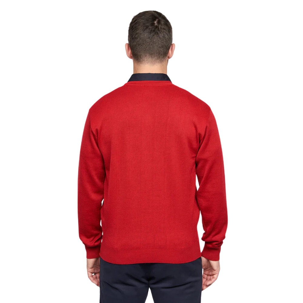 Jumpers - K01 Classic V Neck Red