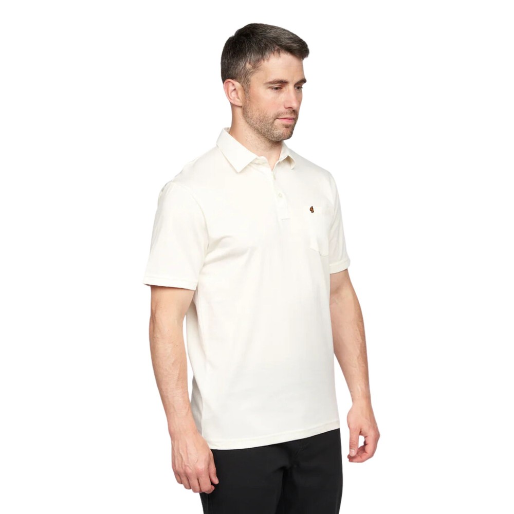 Z05 Short Sleeved Jersey Polo Shirt Cream