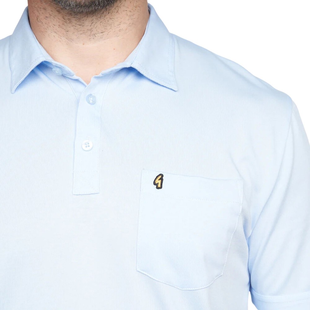 Z05 Short Sleeved Jersey Polo Shirt Sky