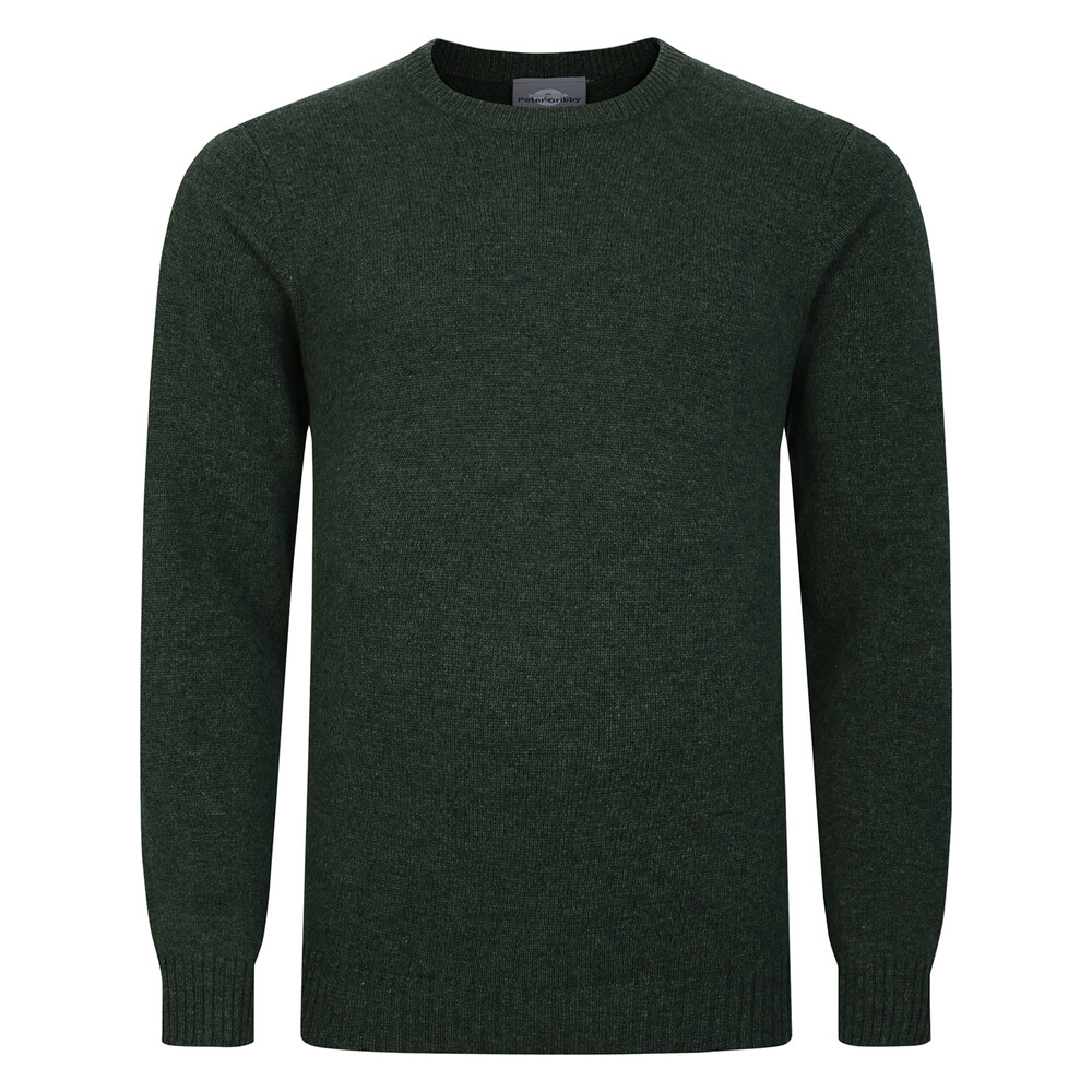 Lambswool Crew Neck Jumper Forest