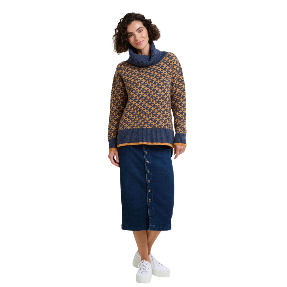 Womens Crosses Knitted Jumper Multi