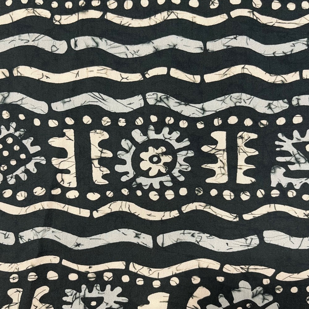 Wave Print Short Sleeve Shirt Grey