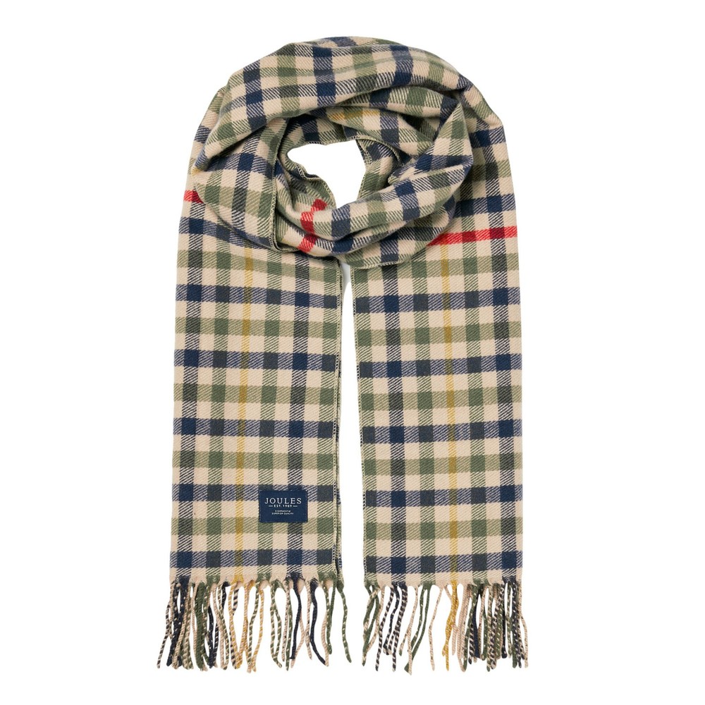 Womens Langtree Check Scarf Beige Ivy Check