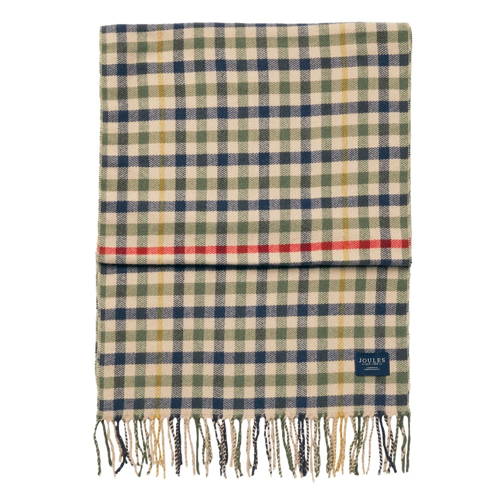 Womens Langtree Check Scarf Beige Ivy Check