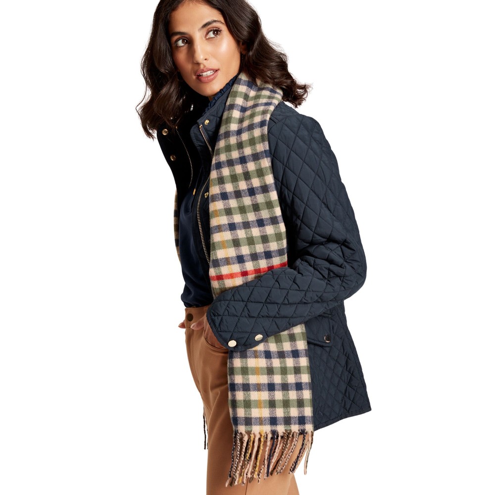 Womens Langtree Check Scarf Beige Ivy Check