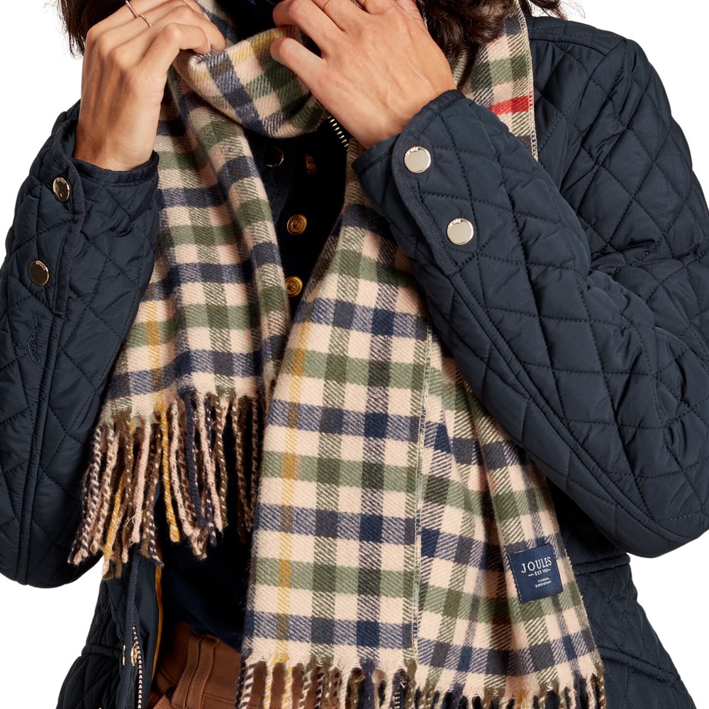 Womens Langtree Check Scarf Beige Ivy Check