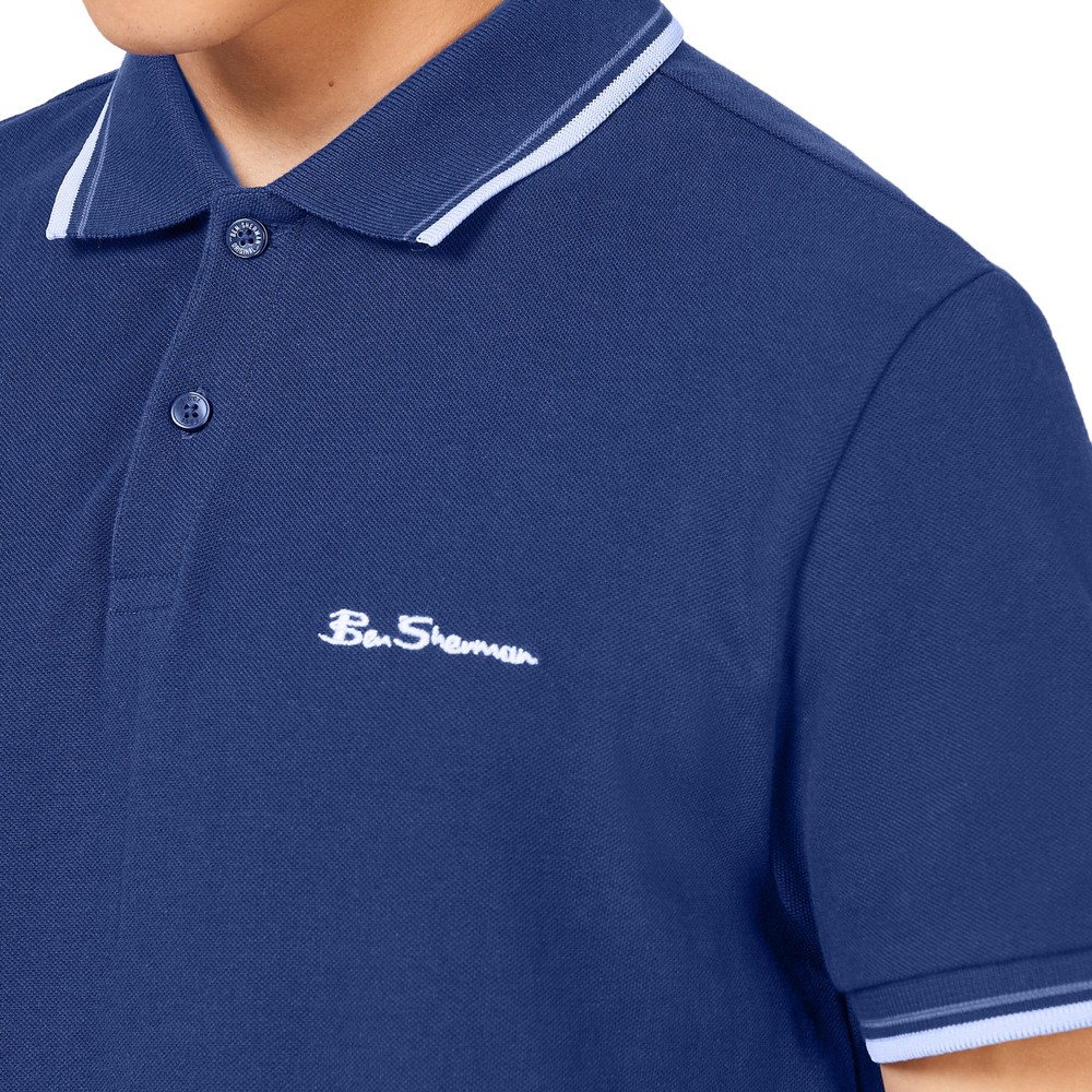 Signature Polo Shirt Twilight Denim