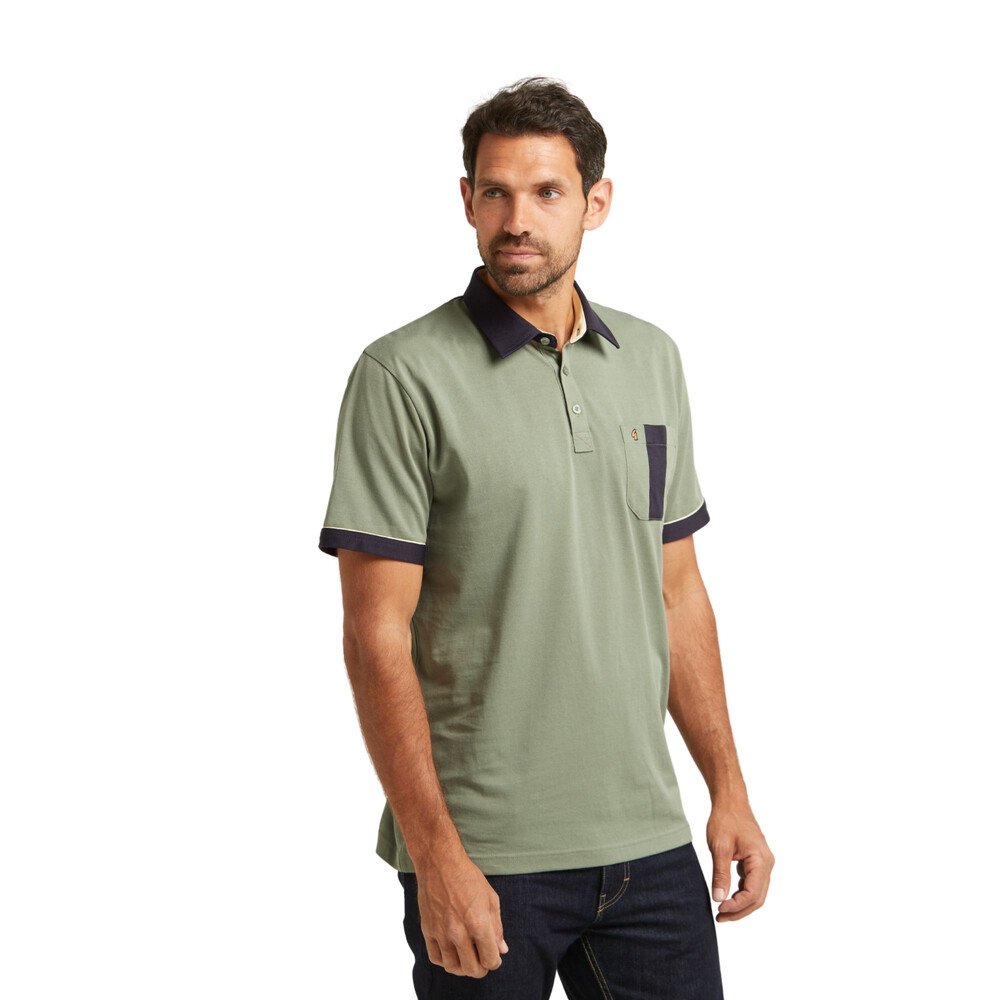 Seasonal Short Sleeve Jersey Polo Sage