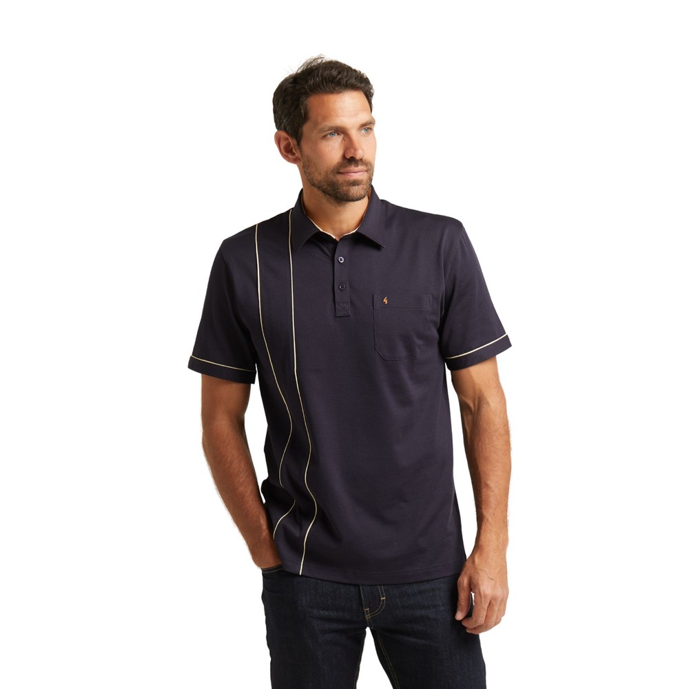 Seasonal Short Sleeve Jersey Polo Navy