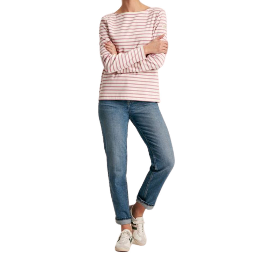 Womens New Harbour Long Sleeve T-Shirt Pink Stripe