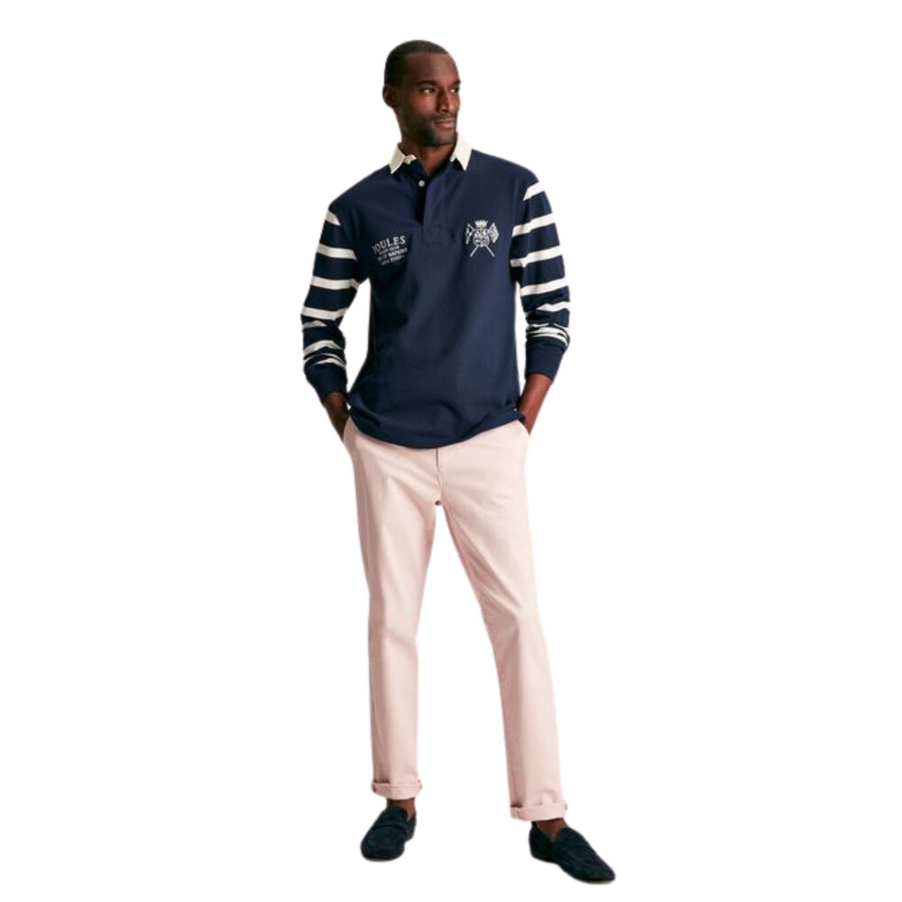 Mens Hotch Potch Rugby Shirt French Navy Stripe