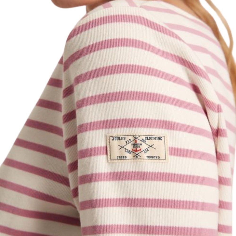 Womens New Harbour Long Sleeve T-Shirt Pink Stripe