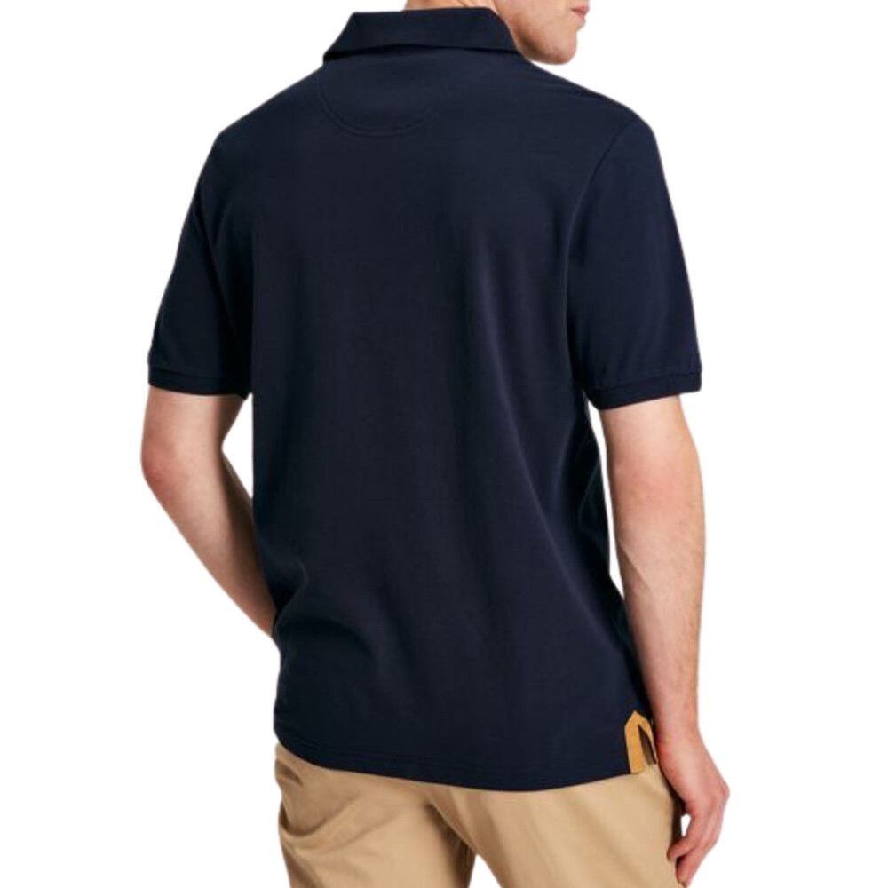 Mens Embellished Polo Shirt French Navy