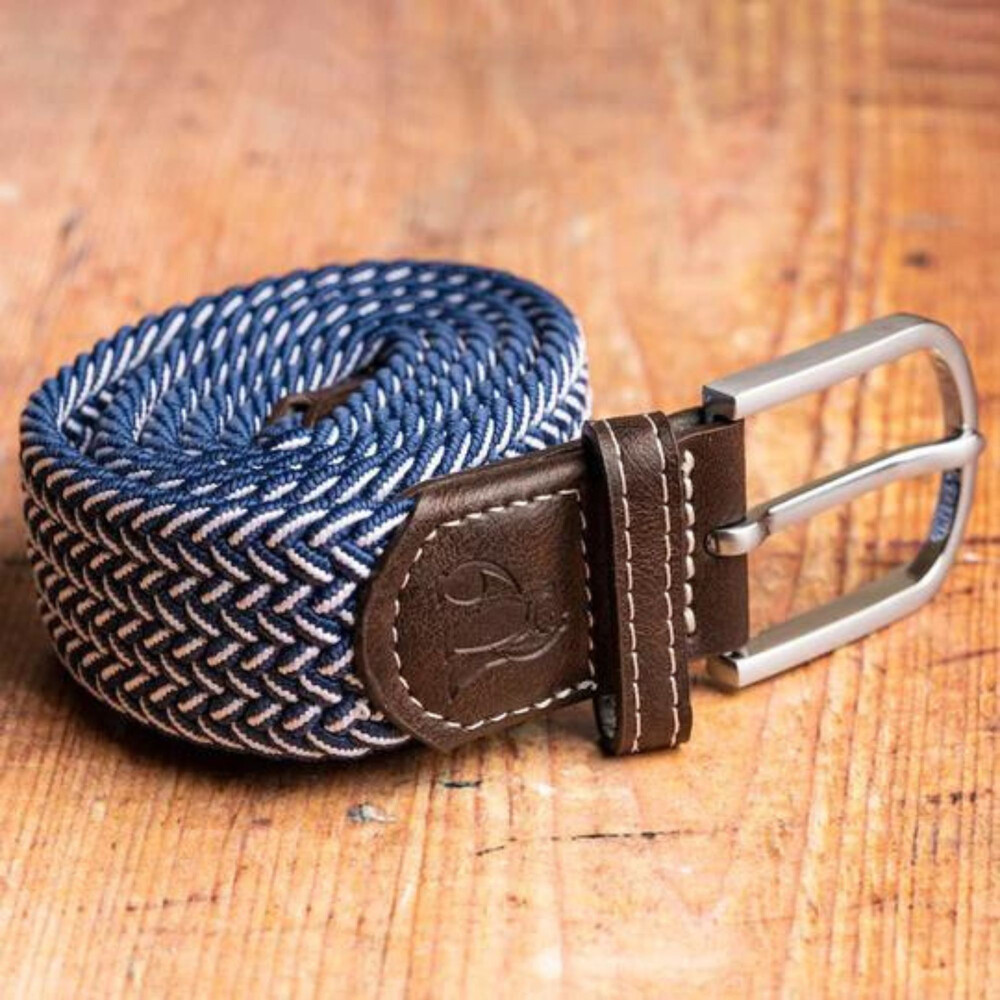 Fine Woven Belt Navy