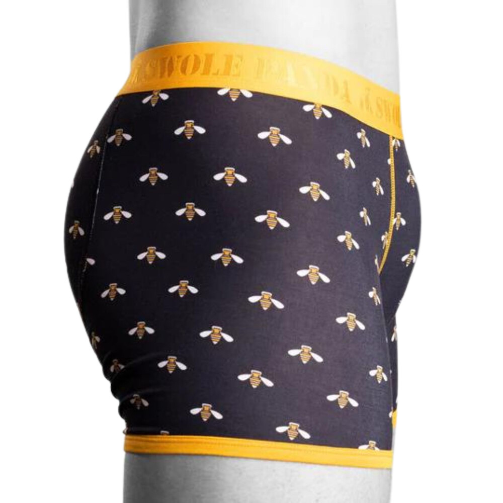 Swole Panda Bumblebee Bamboo Boxers Yellow Band
