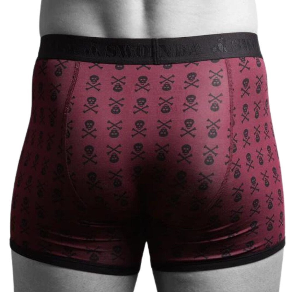 Skull Bamboo Boxers Black Band