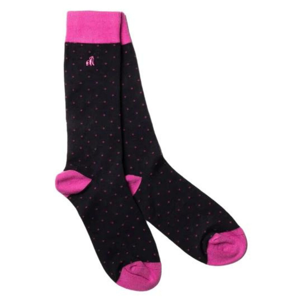 Bamboo Socks Spotted Pink