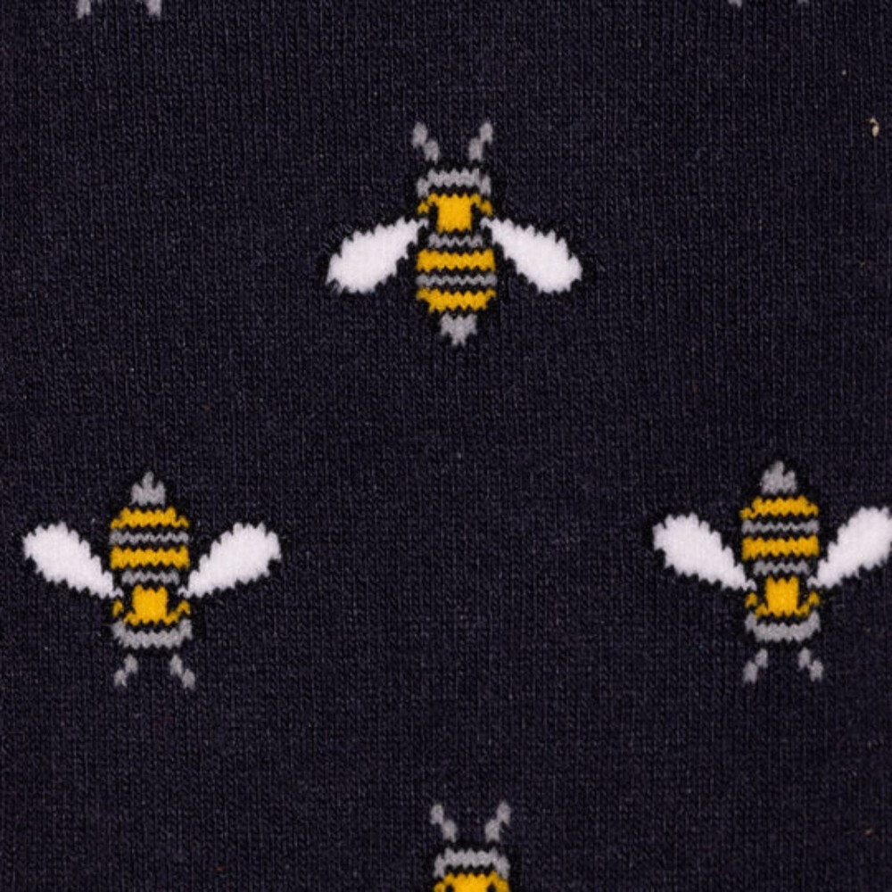 Bamboo Socks Navy Bumblebee