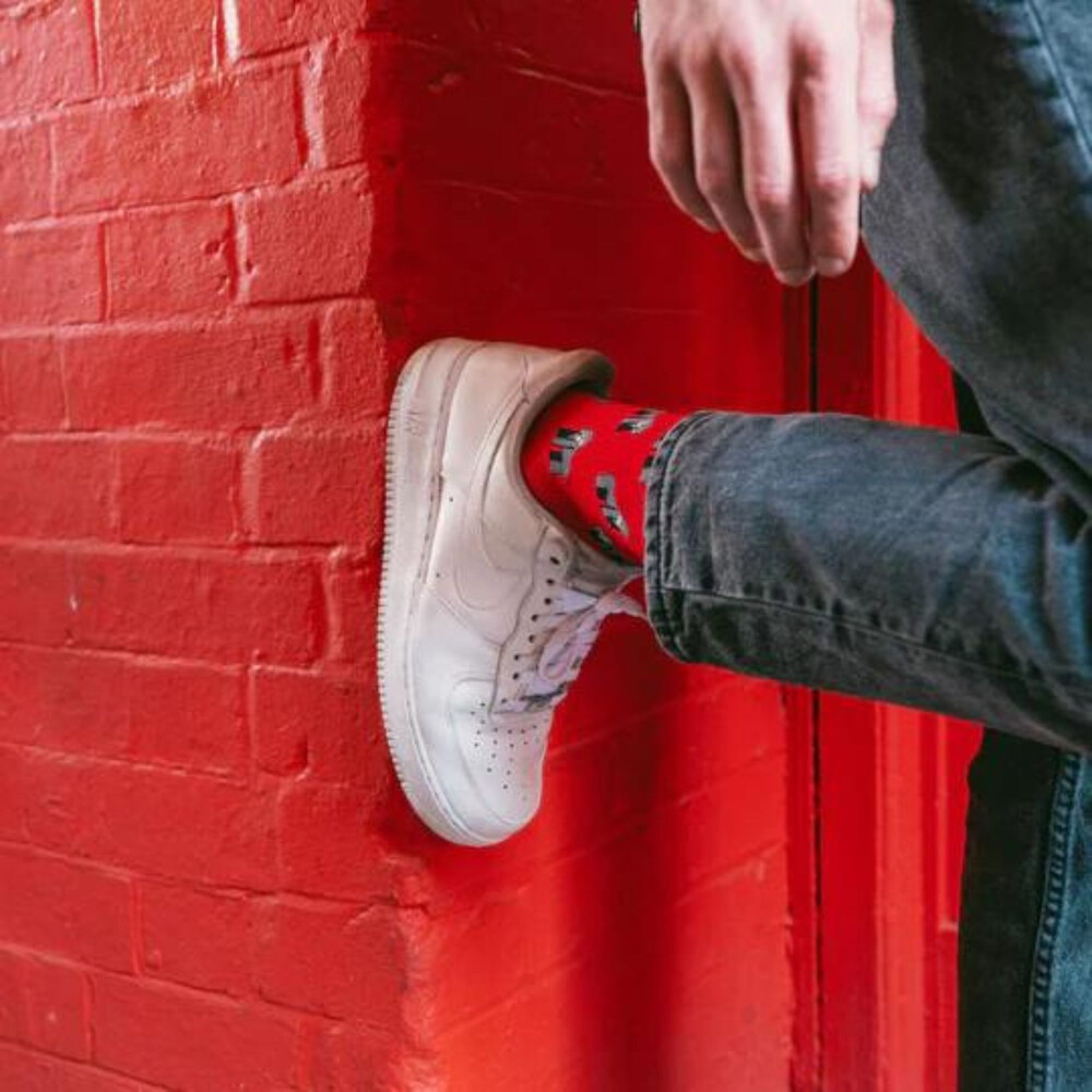 Bamboo Socks Red Gorilla