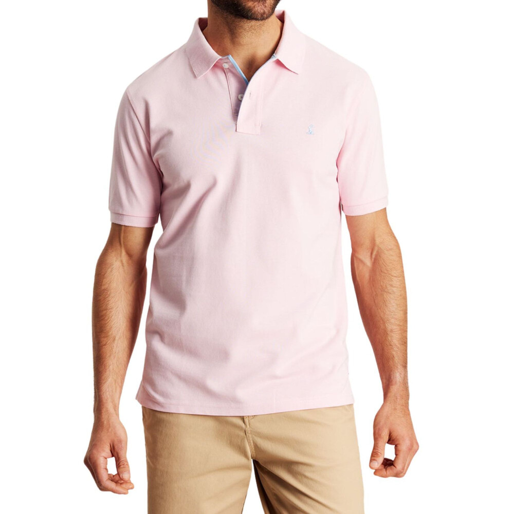 Mens Woody Polo Shirt Pink Multi