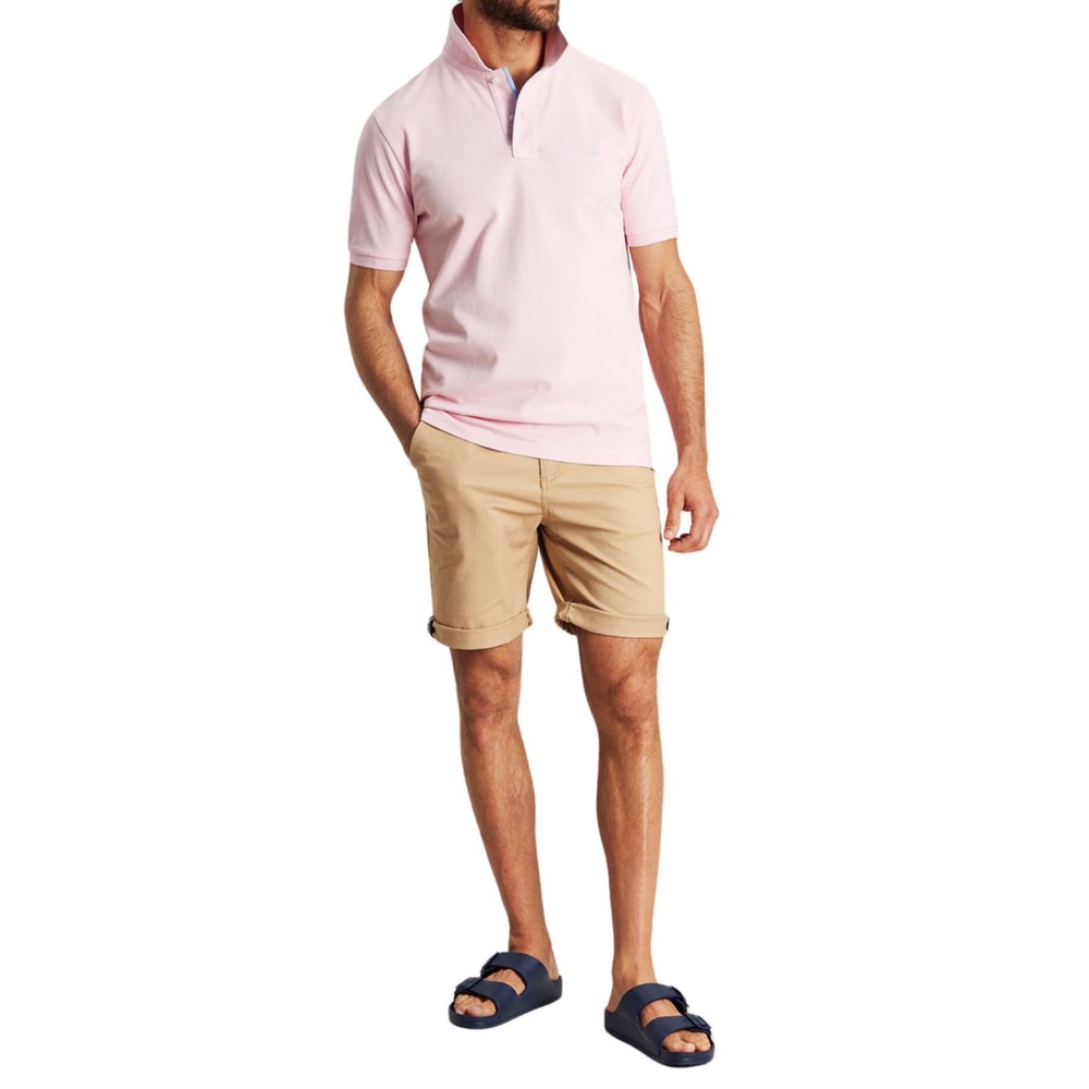 Mens Woody Polo Shirt Pink Multi