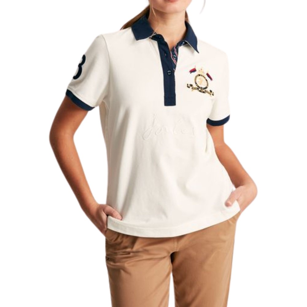 Womens Beaufort Polo Shirt Cream