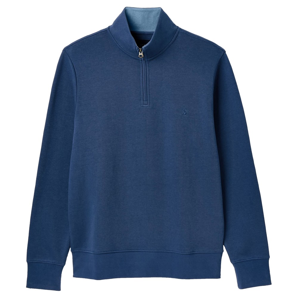 Mens Alistar Quarter Zip Jumper Ink Blue