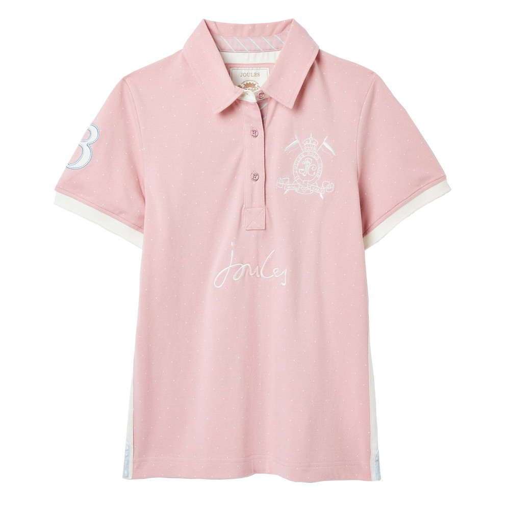 Womens Beaufort Polo Shirt Pink Spot
