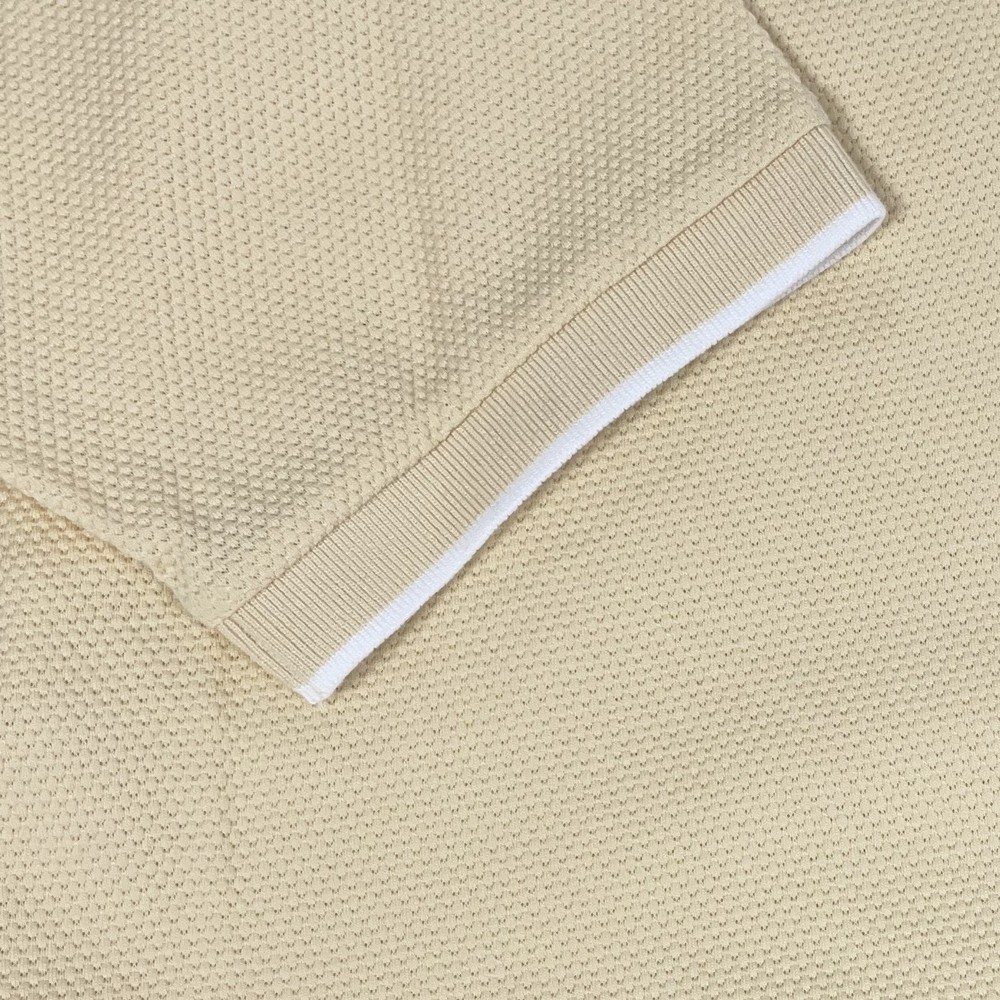 Bubble Short Sleeve Polo Shirt Lemon