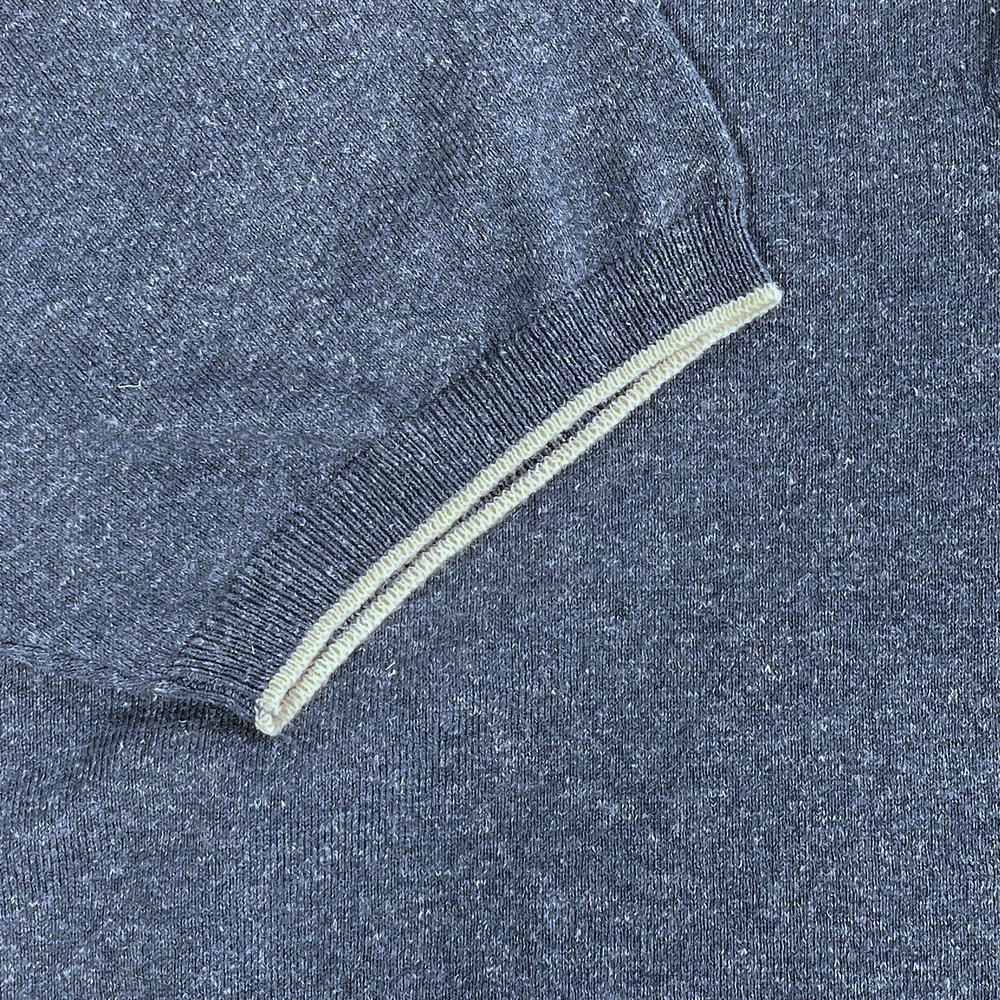 Polo Collar Fully Fashioned Short Sleeve Polo Indigo