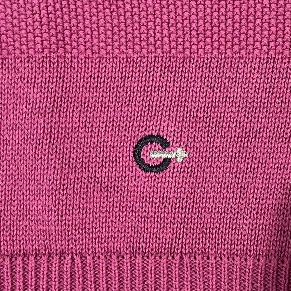 Crew Neck Fully Fashioned Jumper Raspberry
