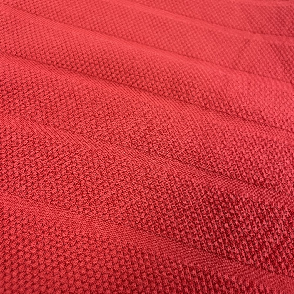 Bubble Stripe Polo Red