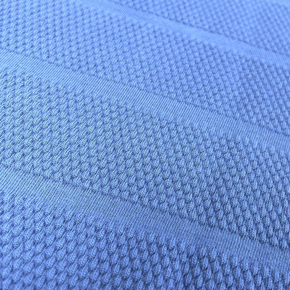 Bubble Stripe Polo Denim