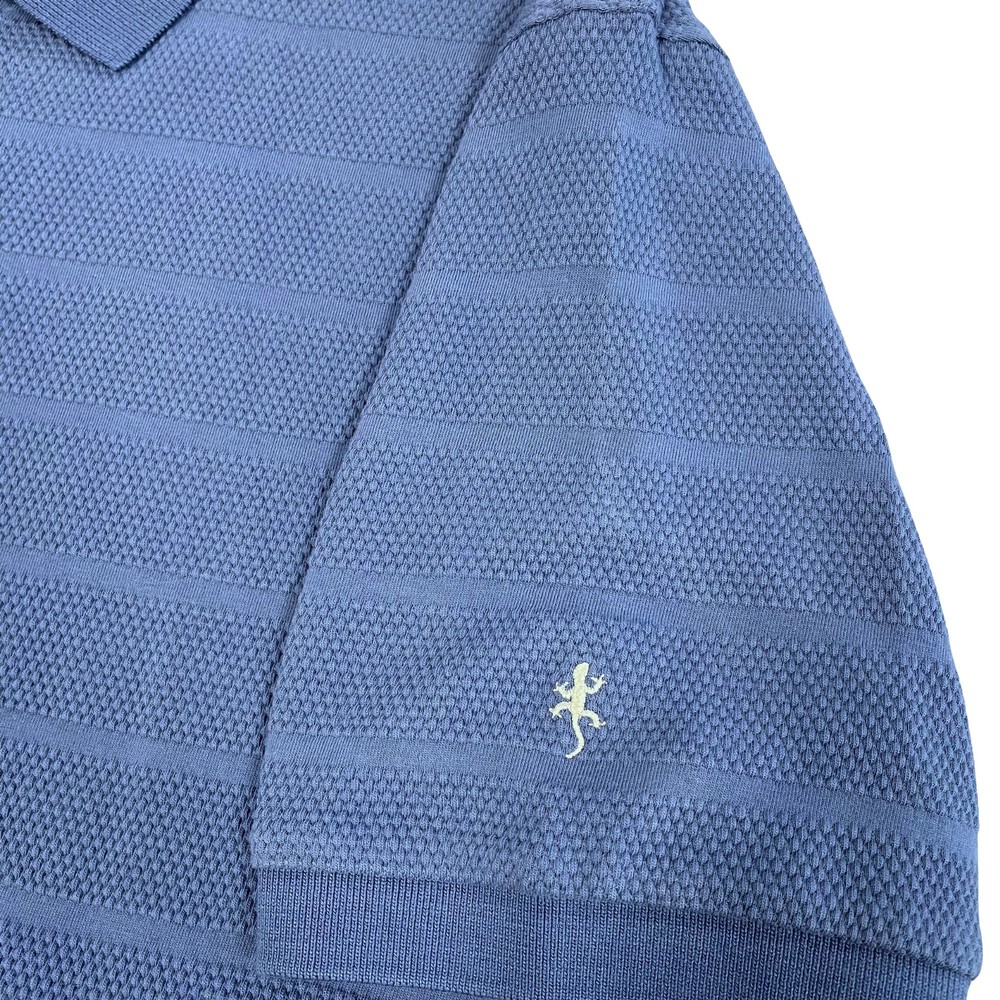 Bubble Stripe Polo Denim