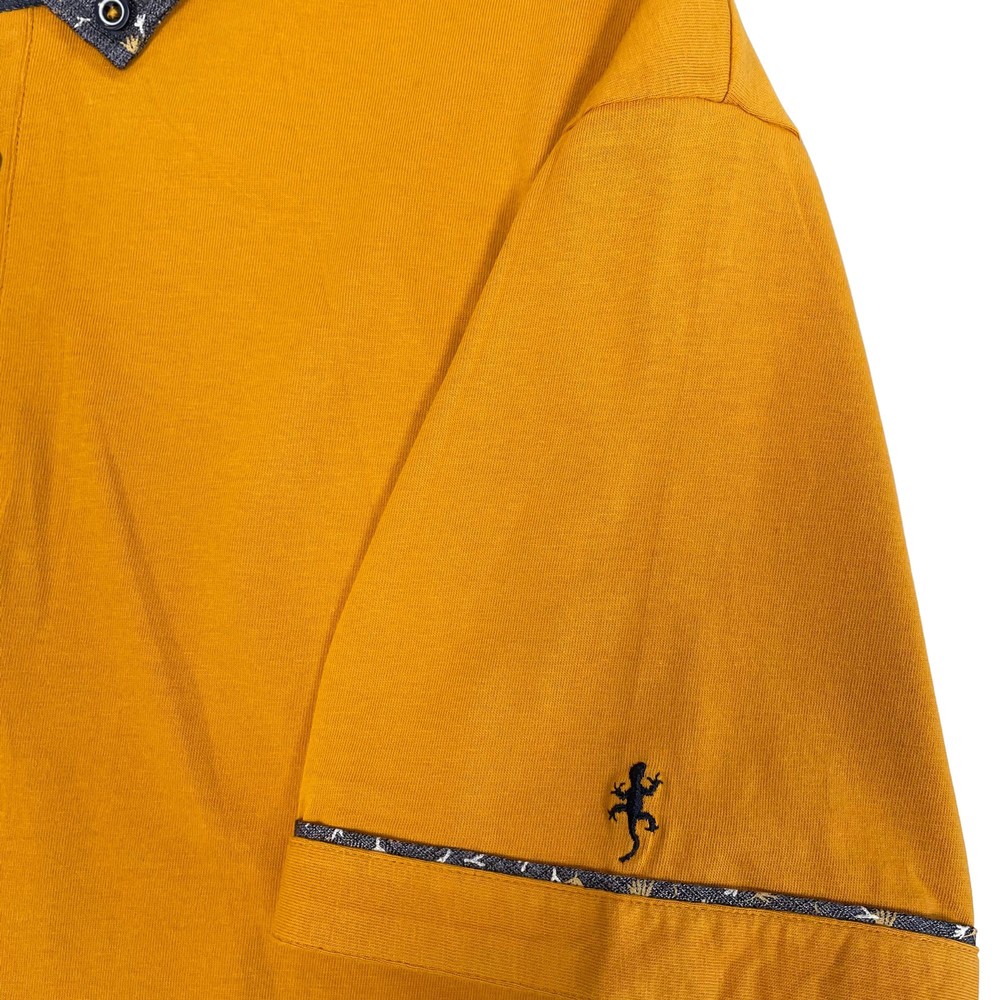 Printed Collar Polo Gold