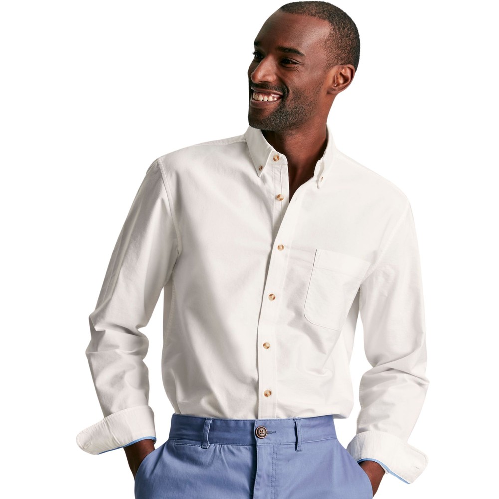 Joules Mens Oxford White Classic Fit Shirt White