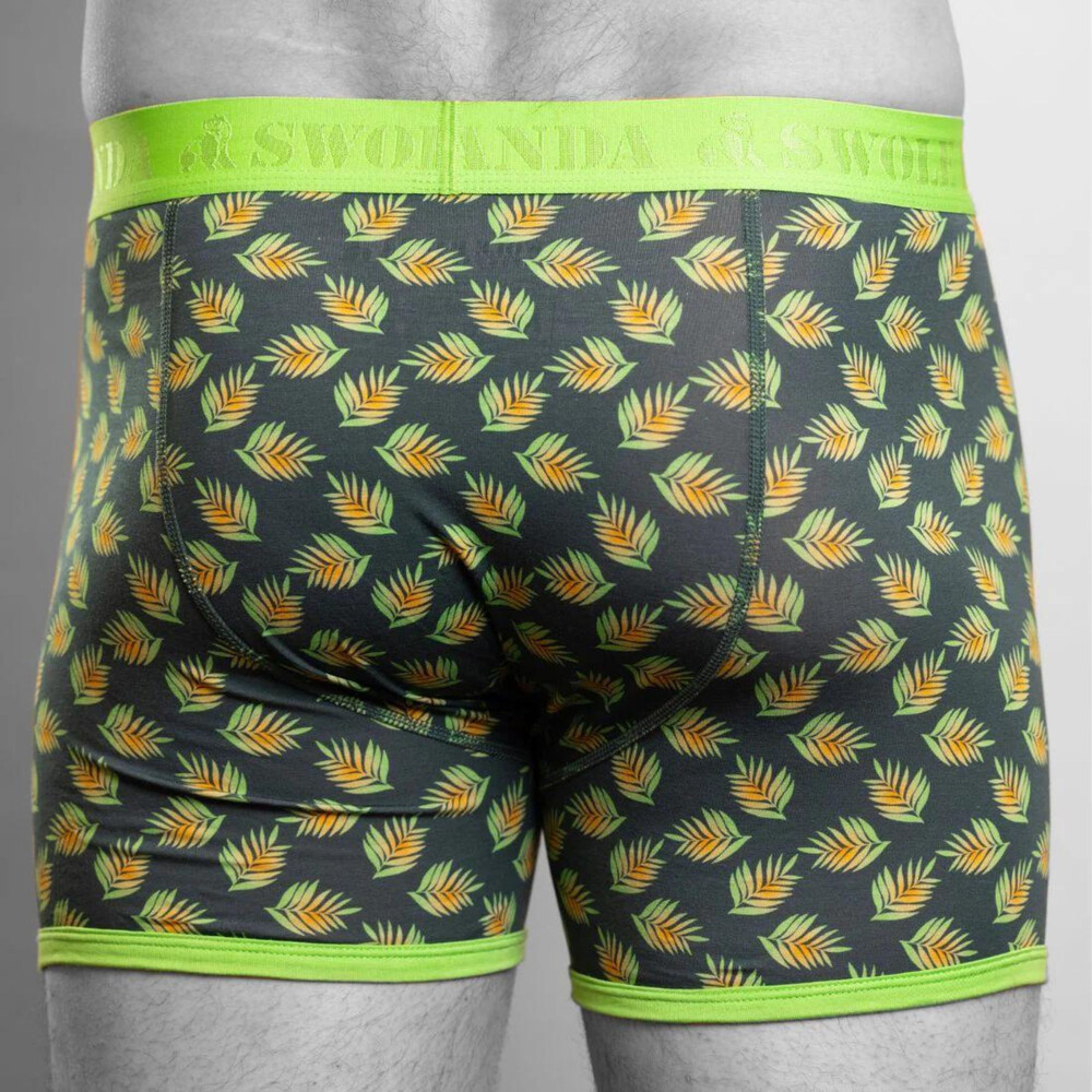 Leaves Bamboo Boxers Green